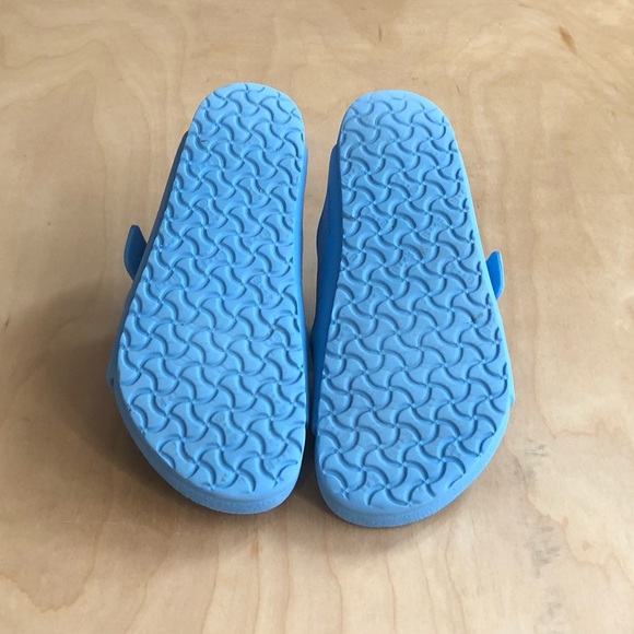 Birkenstock Kids Blue EVA Two-Strap Slide Sandals Size 34. - Picture 8 of 9
